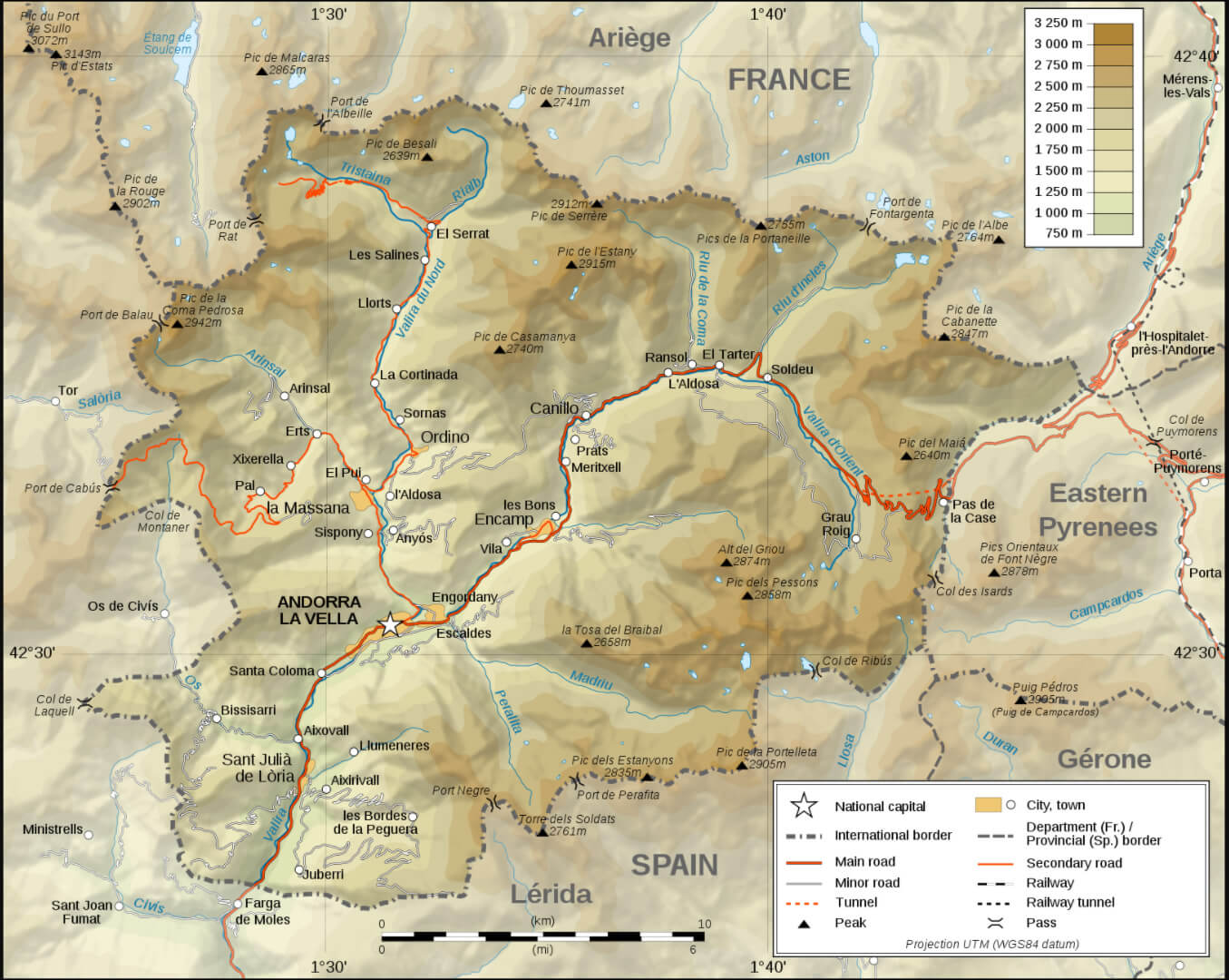 Map of Andorra